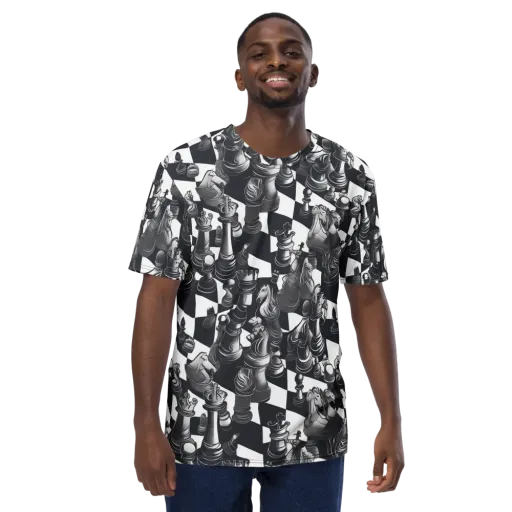 Midnight Gambit on a Men's Crew Neck T-Shirt