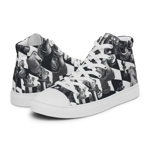 Midnight Gambit on a Women's High Top Canvas Shoes