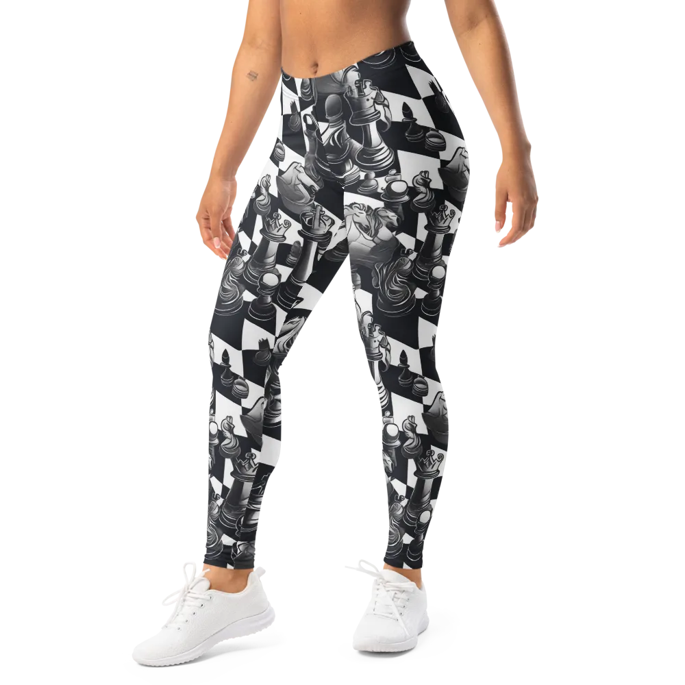 Midnight Gambit on Leggings — Left Front