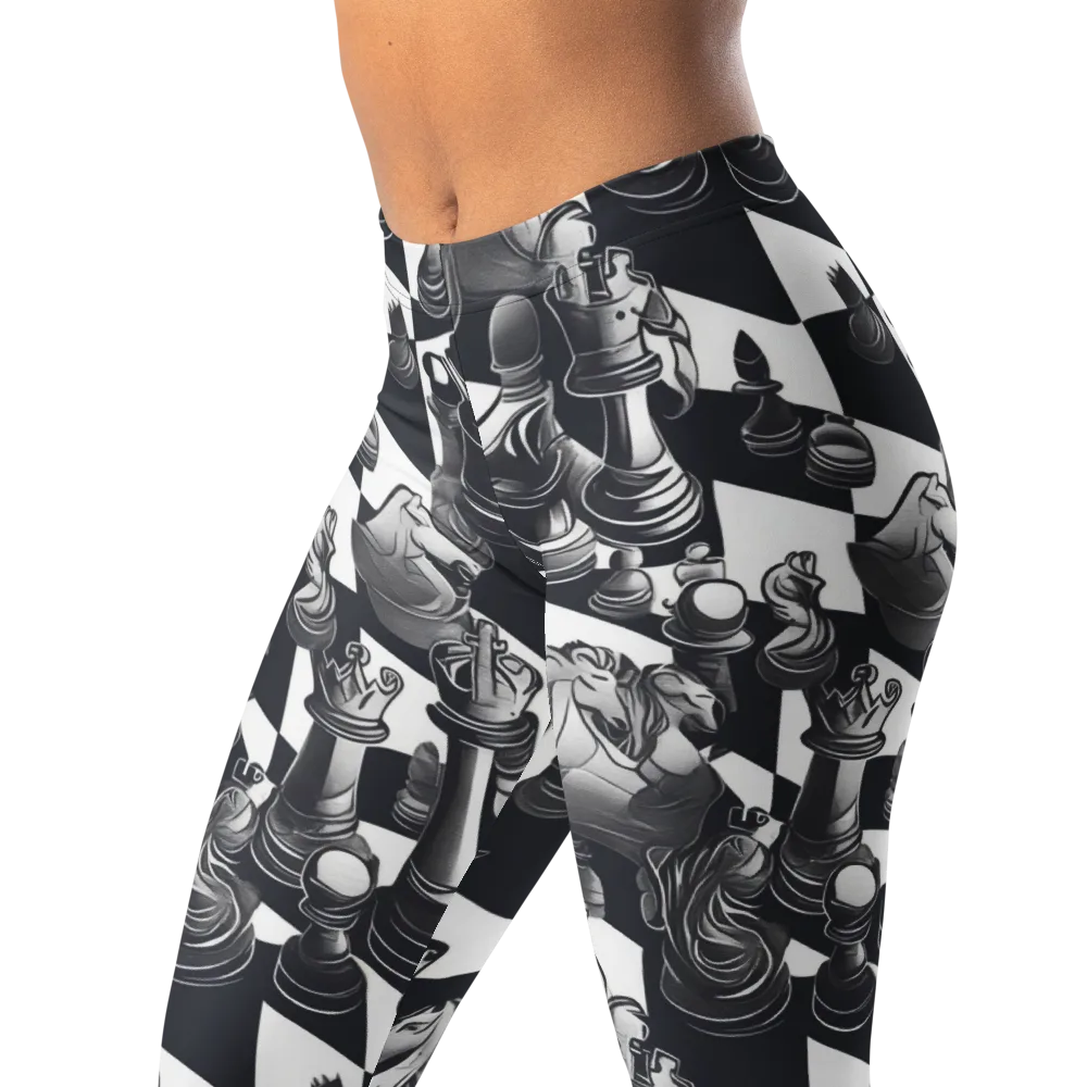 Midnight Gambit on Leggings — Left Front