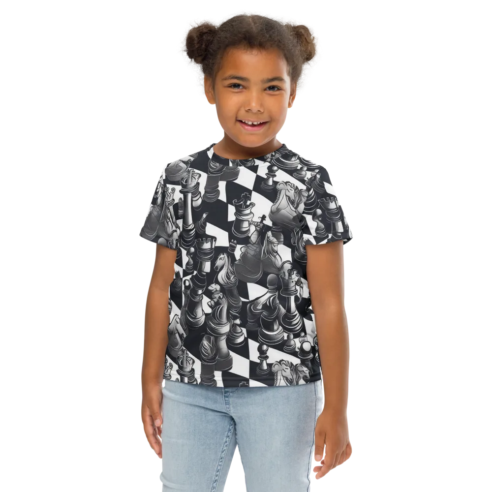 Midnight Gambit on Kids Crew Neck T-Shirt — Front