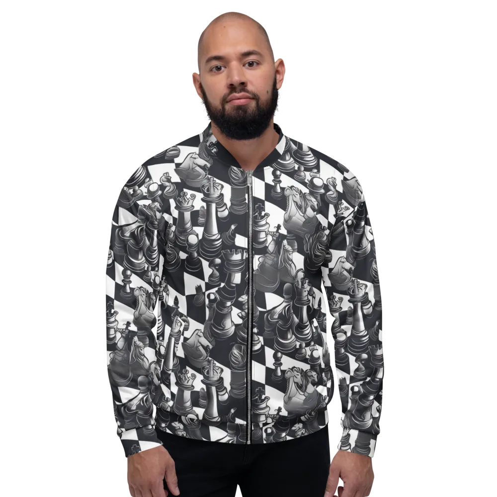 Midnight Gambit on Bomber Jacket — Front