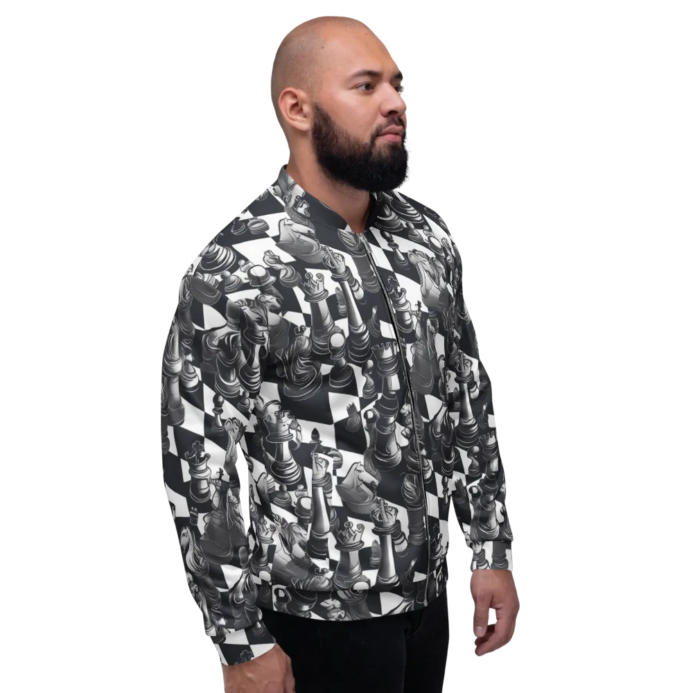 Midnight Gambit on Bomber Jacket — Right