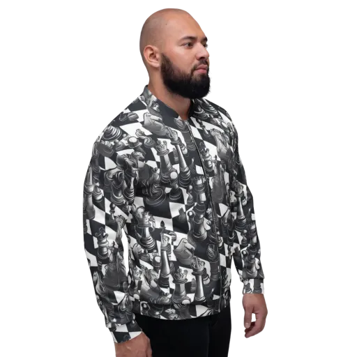 Midnight Gambit on a Bomber Jacket
