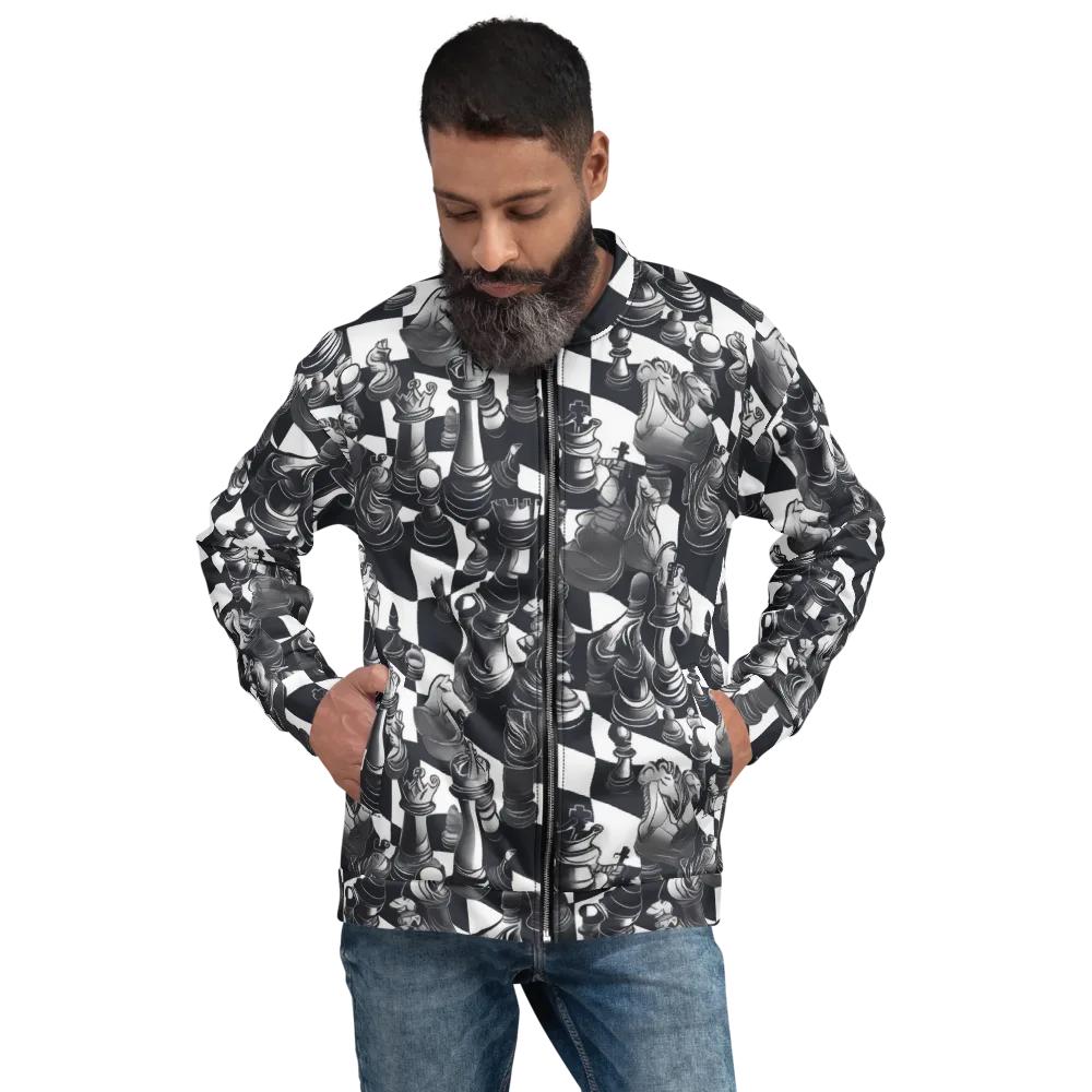 Midnight Gambit on Bomber Jacket — Front