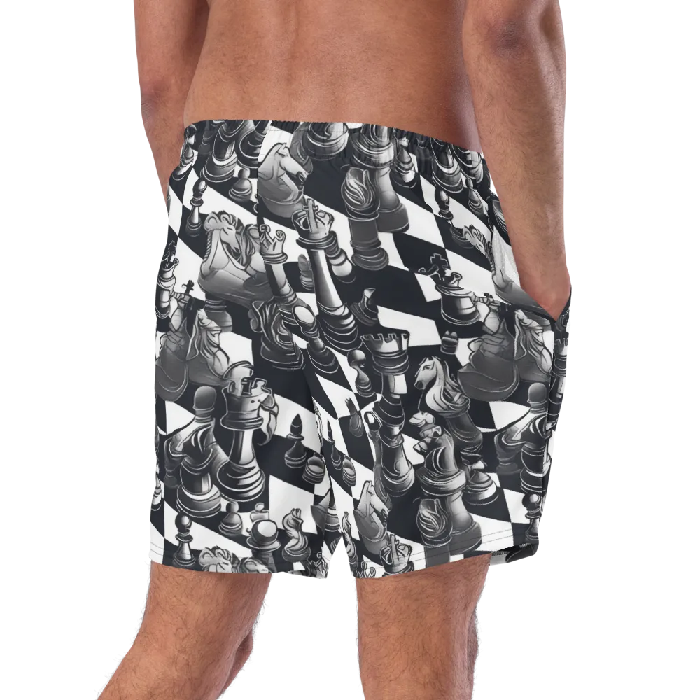 Midnight Gambit on Swim Trunks — Right Back