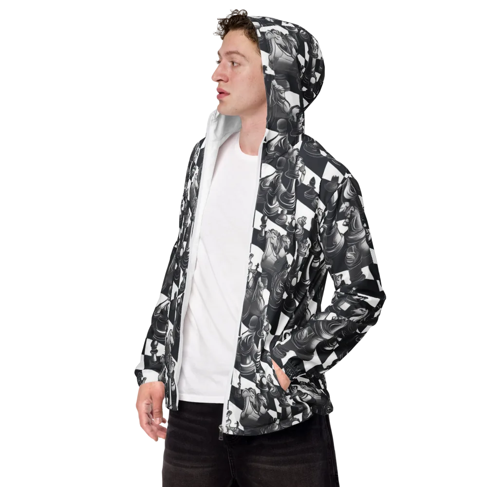 Midnight Gambit on Men's Windbreaker — Left Front