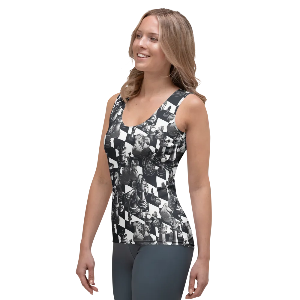 Midnight Gambit on Women's Tank Top — Left Front