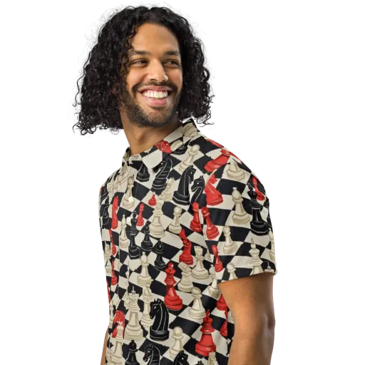 Gambit Rouge on a Men's Slim Fit Polo Shirt