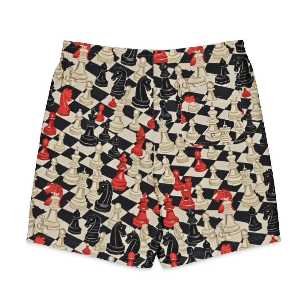 Gambit Rouge on Men's Board Shorts — Back