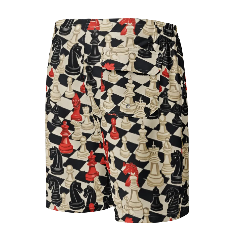 Gambit Rouge on Men's Board Shorts — Back