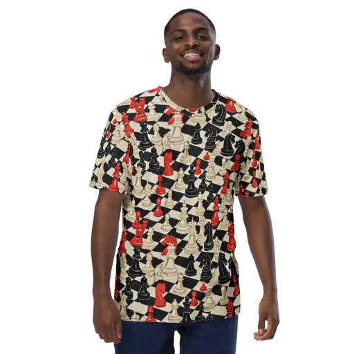 Gambit Rouge on a Men's Crew Neck T-Shirt