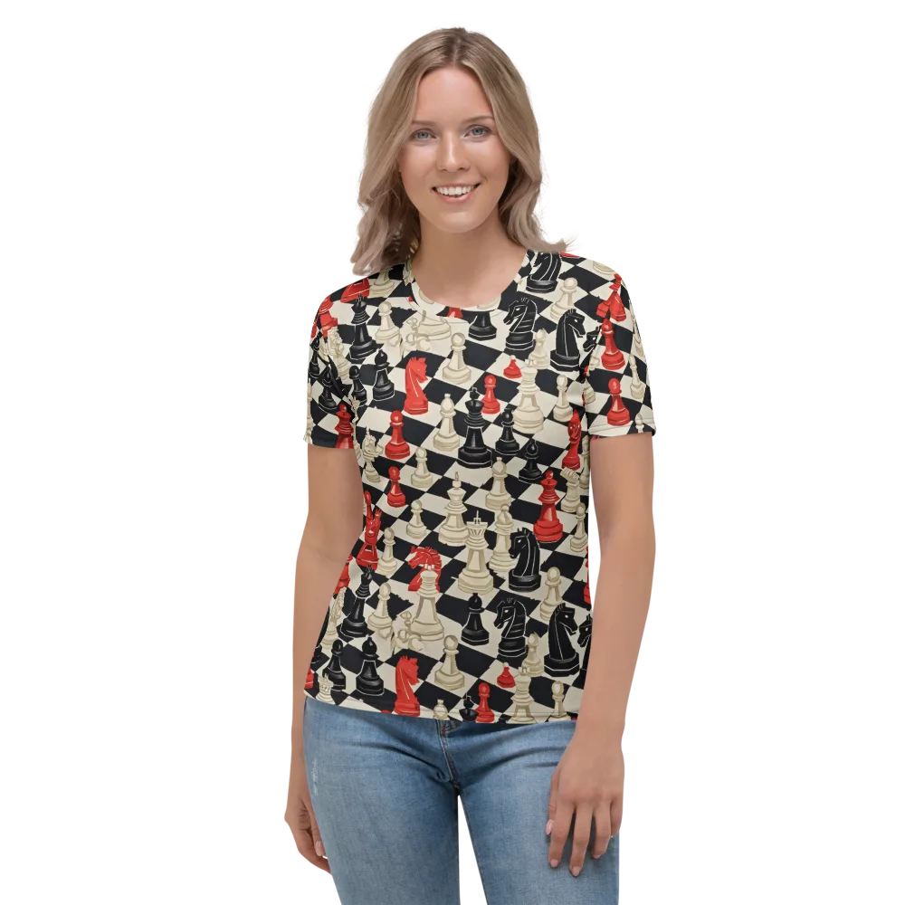 Gambit Rouge on Women's Crew Neck T-Shirt — Front