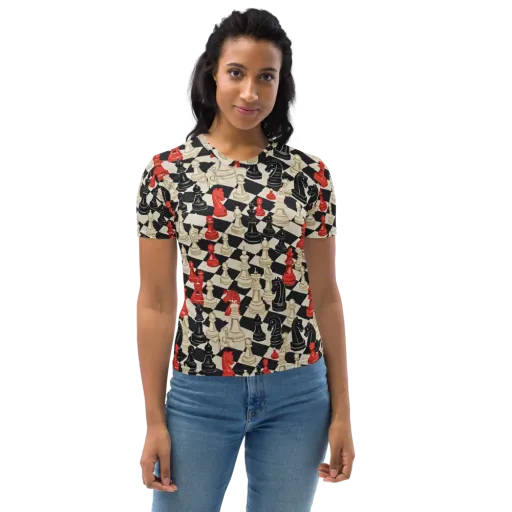 Gambit Rouge on a Women's Crew Neck T-Shirt