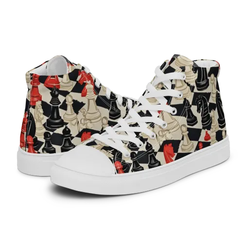 Gambit Rouge on a Women's High Top Canvas Shoes