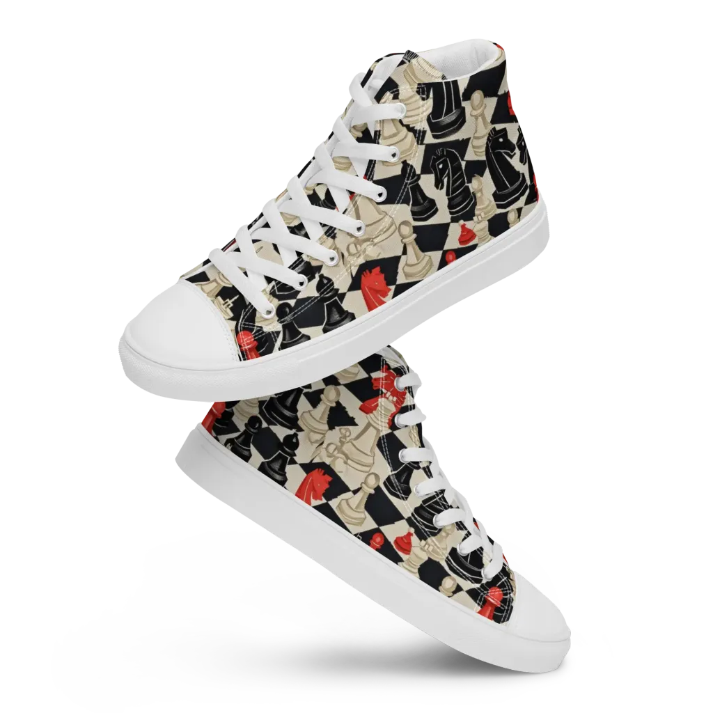 Gambit Rouge on Women's High Top Canvas Shoes — Front