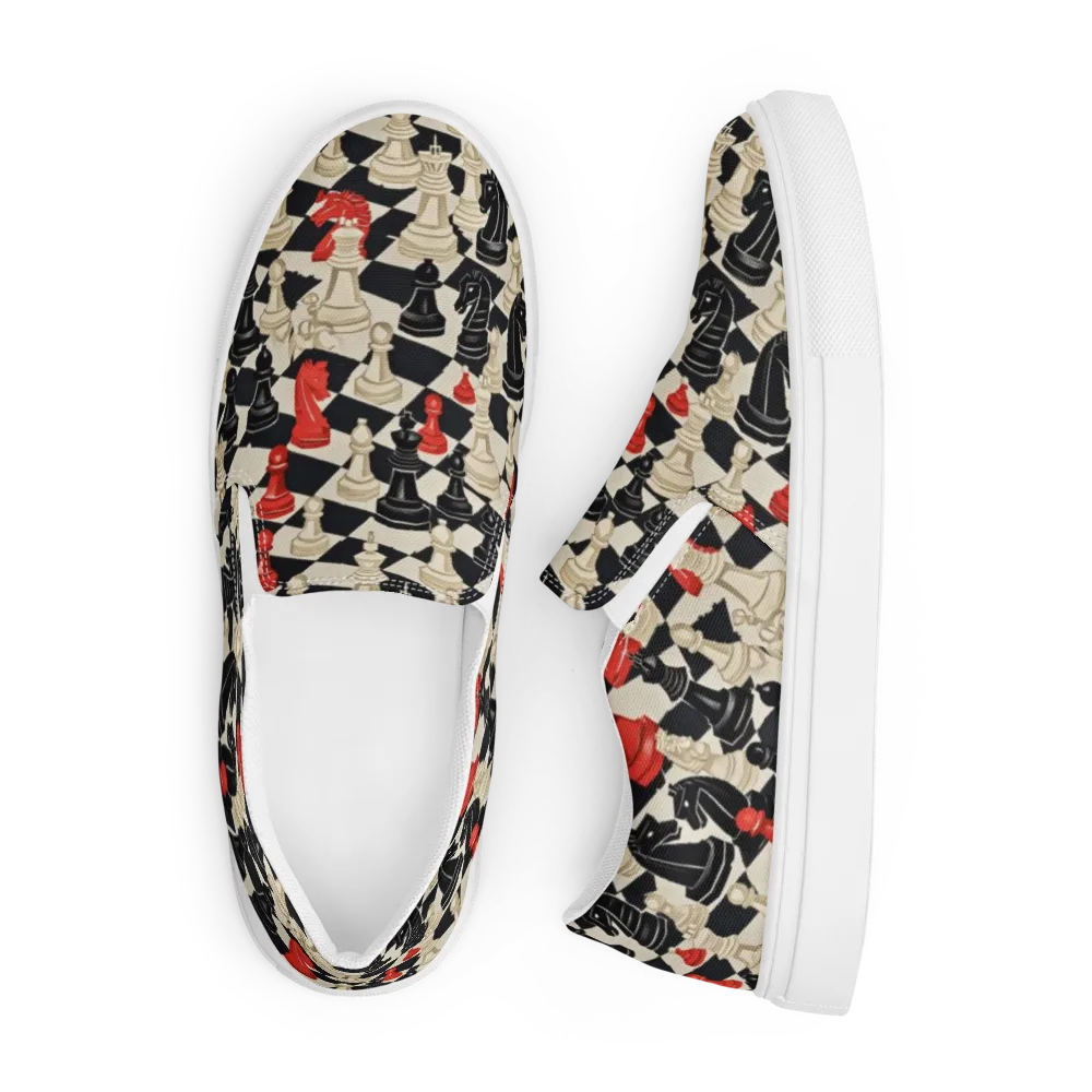 Gambit Rouge on Men's Slip-On Canvas Shoes — Front