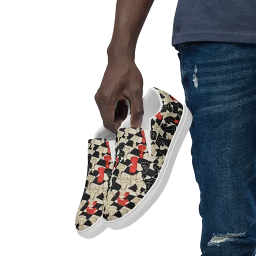 Gambit Rouge on a Men's Slip-On Canvas Shoes