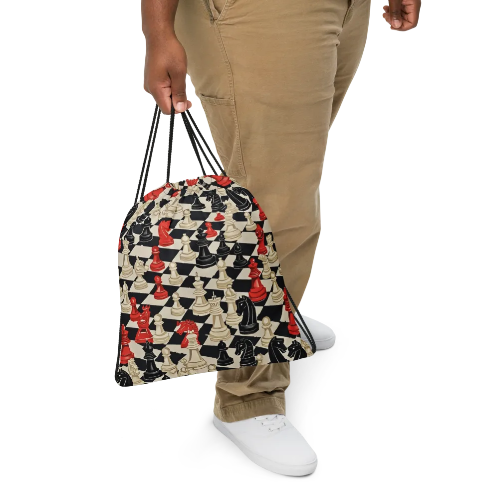 Gambit Rouge on Drawstring Bag — Front