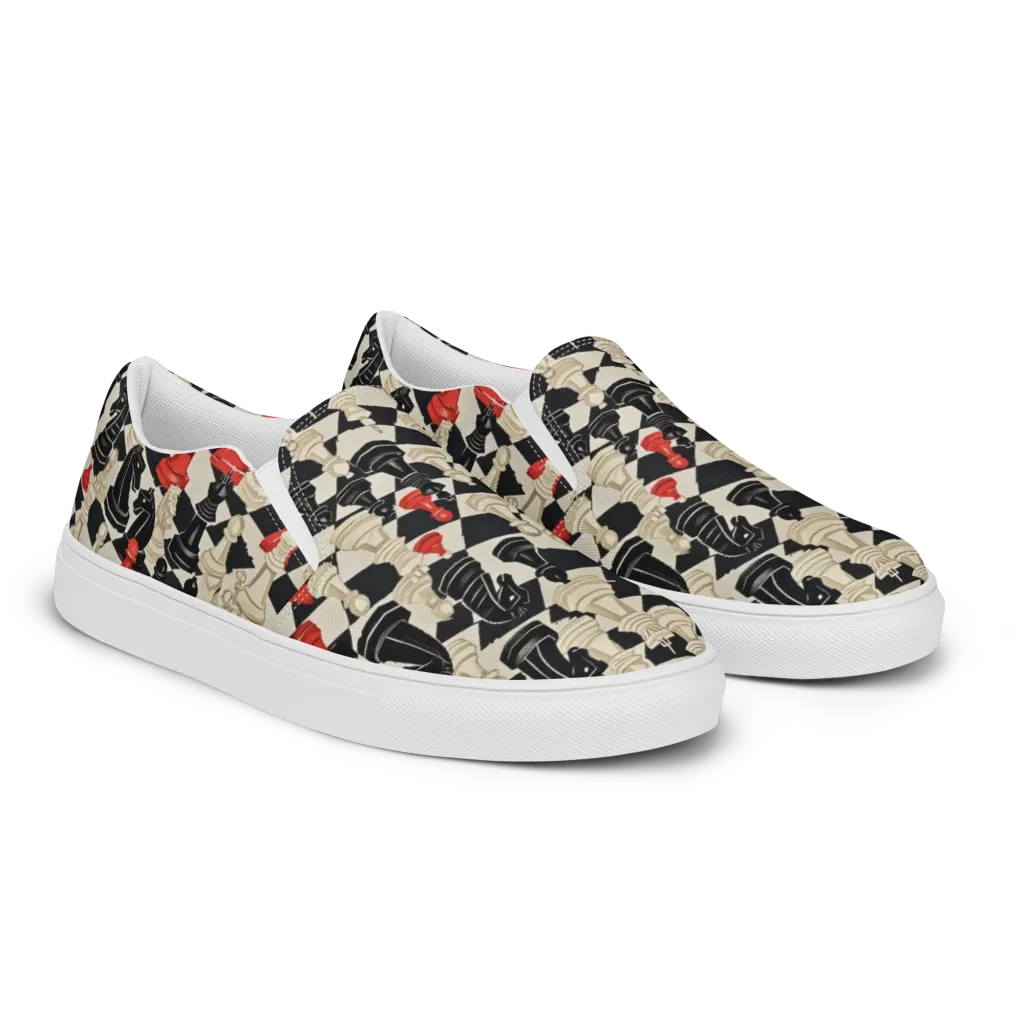 Gambit Rouge on Women's Slip-On Canvas Shoes — Right Front
