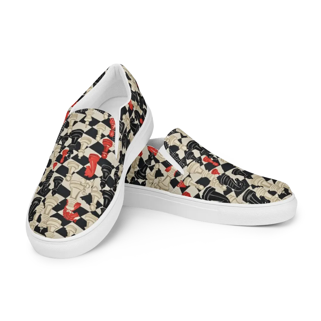 Gambit Rouge on Women's Slip-On Canvas Shoes — Left Front