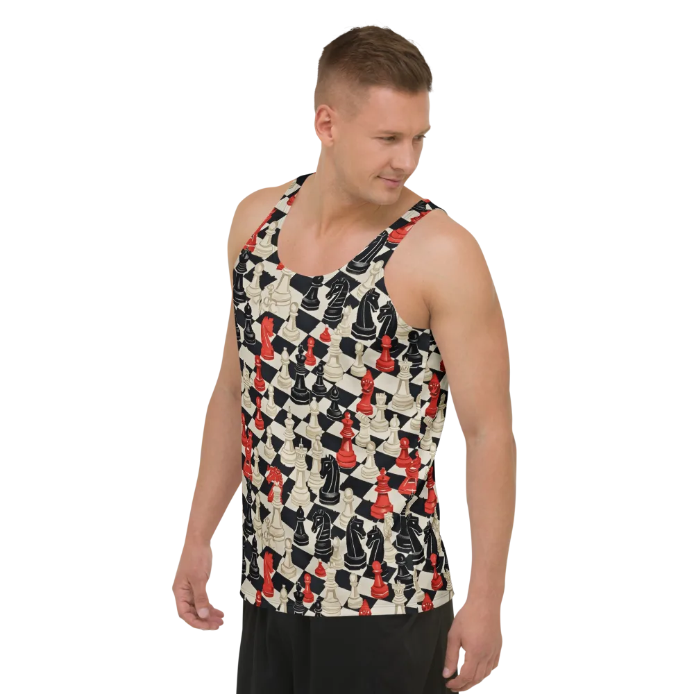 Gambit Rouge on Men's Tank Top — Left Front