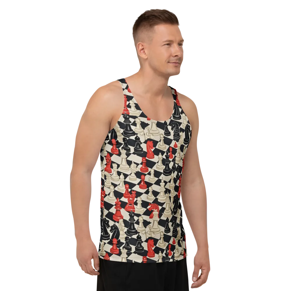 Gambit Rouge on Men's Tank Top — Right Front