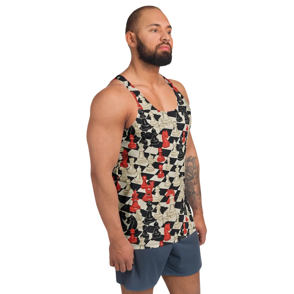 Gambit Rouge on Men's Tank Top — Right Front