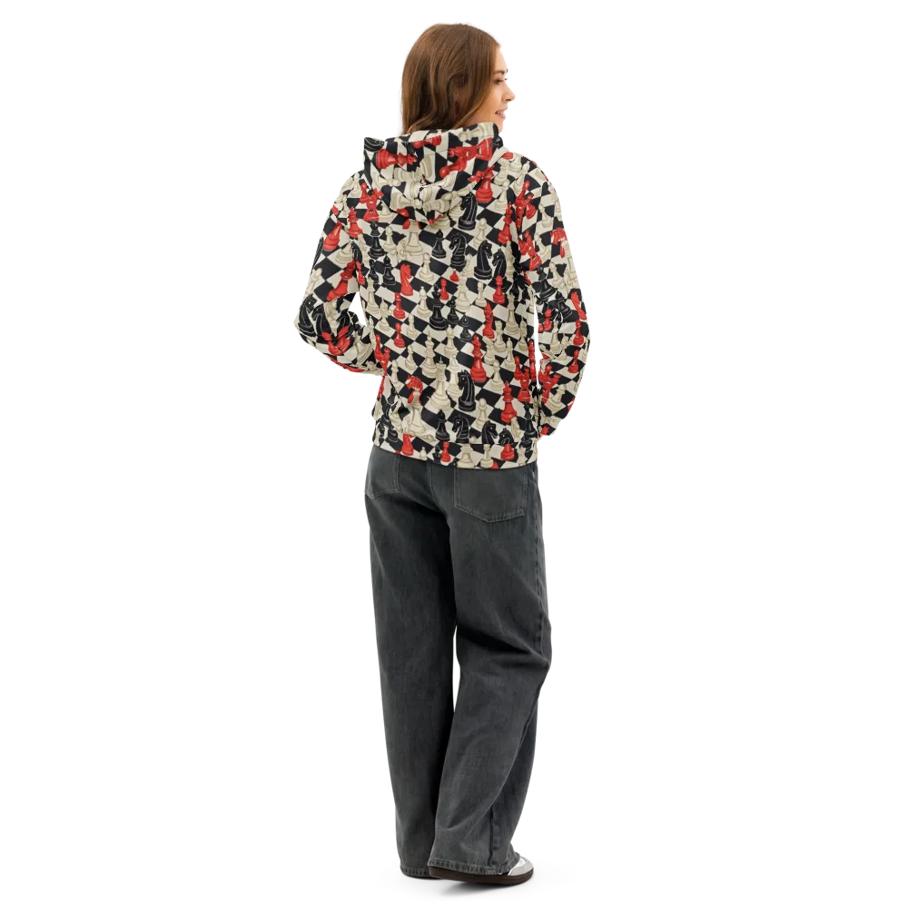 Gambit Rouge on Cotton Hoodie — Back