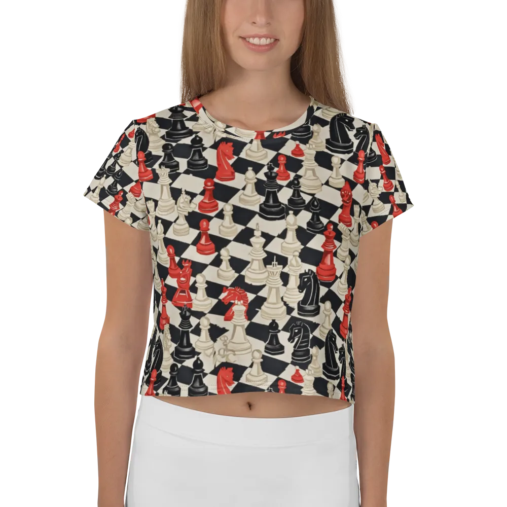 Gambit Rouge on Crop Tee — Front