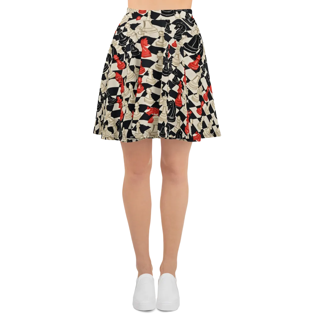 Gambit Rouge on Skater Skirt — Front