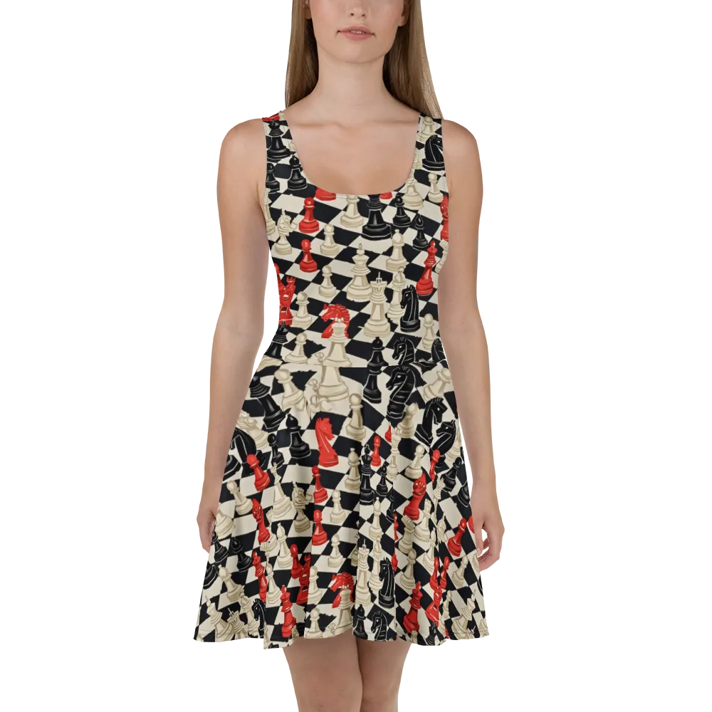 Gambit Rouge on Skater Dress — Front