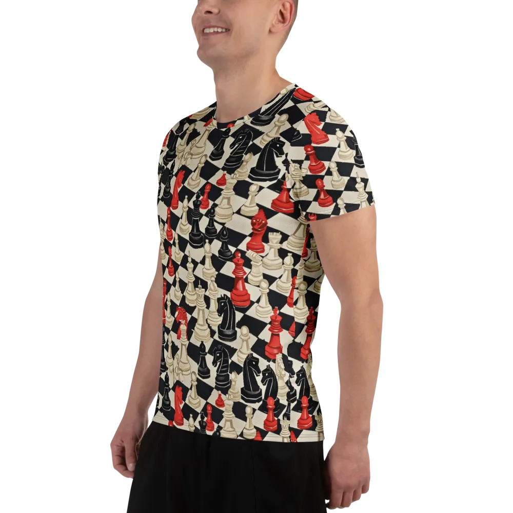 Gambit Rouge on Men's Athletic T-Shirt — Left