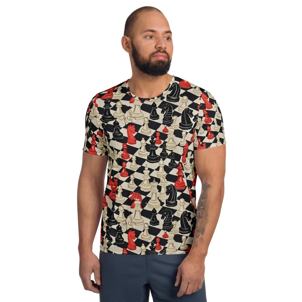 Gambit Rouge on Men's Athletic T-Shirt — Front