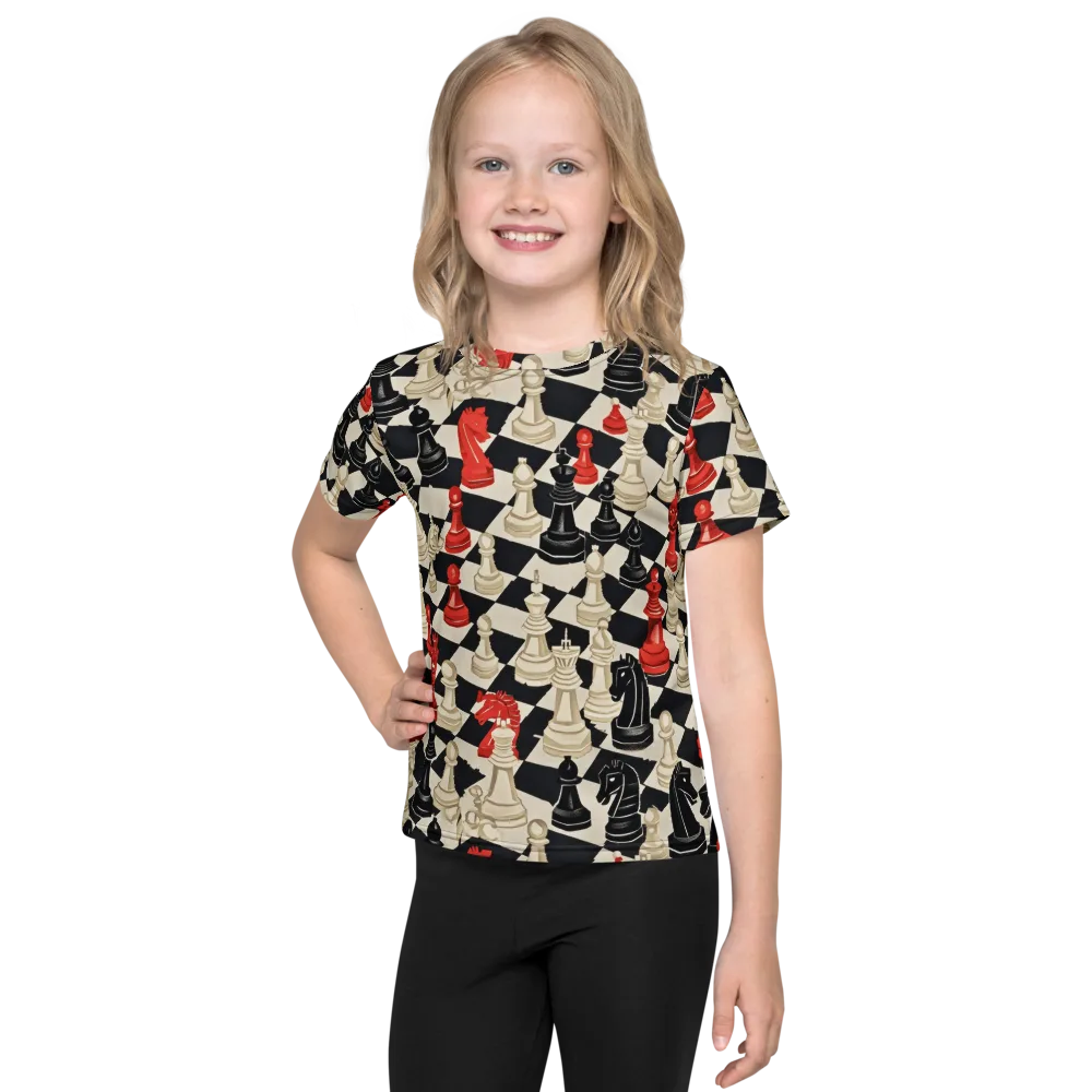 Gambit Rouge on Kids Crew Neck T-Shirt — Front