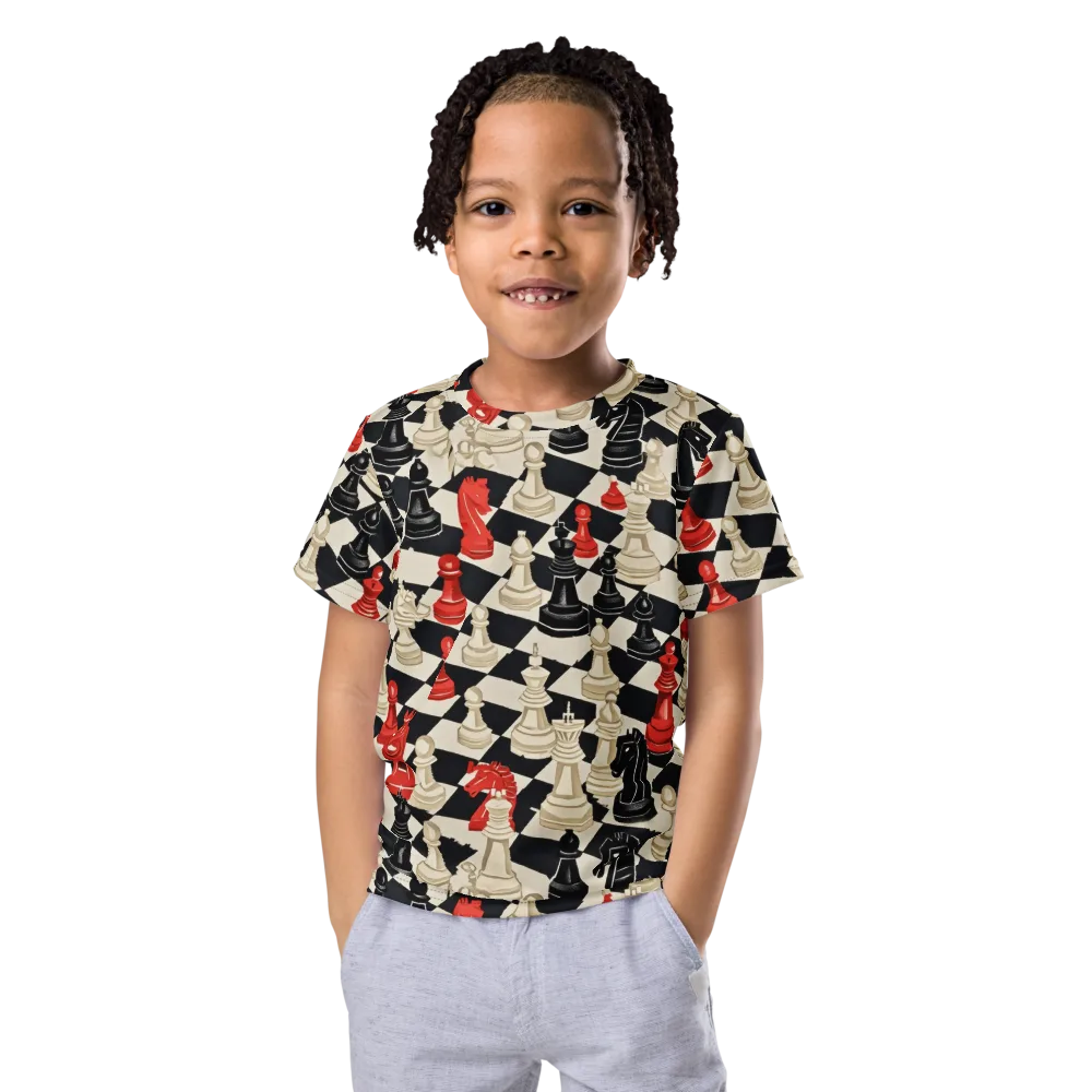 Gambit Rouge on Kids Crew Neck T-Shirt — Front