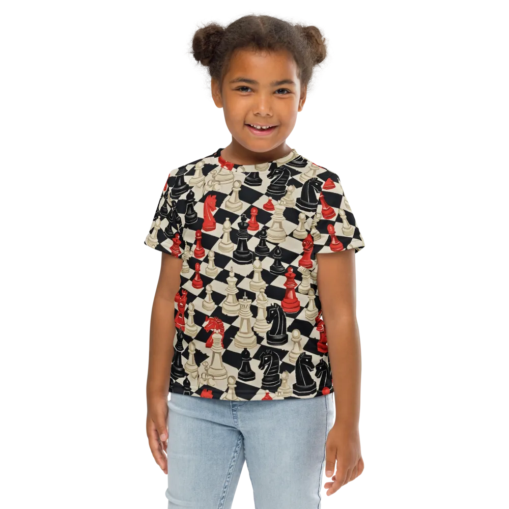Gambit Rouge on Kids Crew Neck T-Shirt — Front