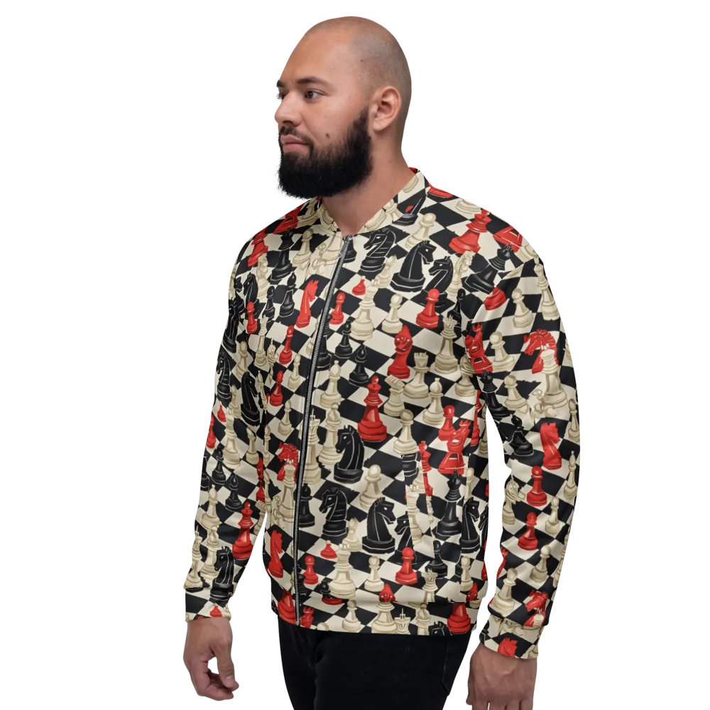 Gambit Rouge on Bomber Jacket — Left