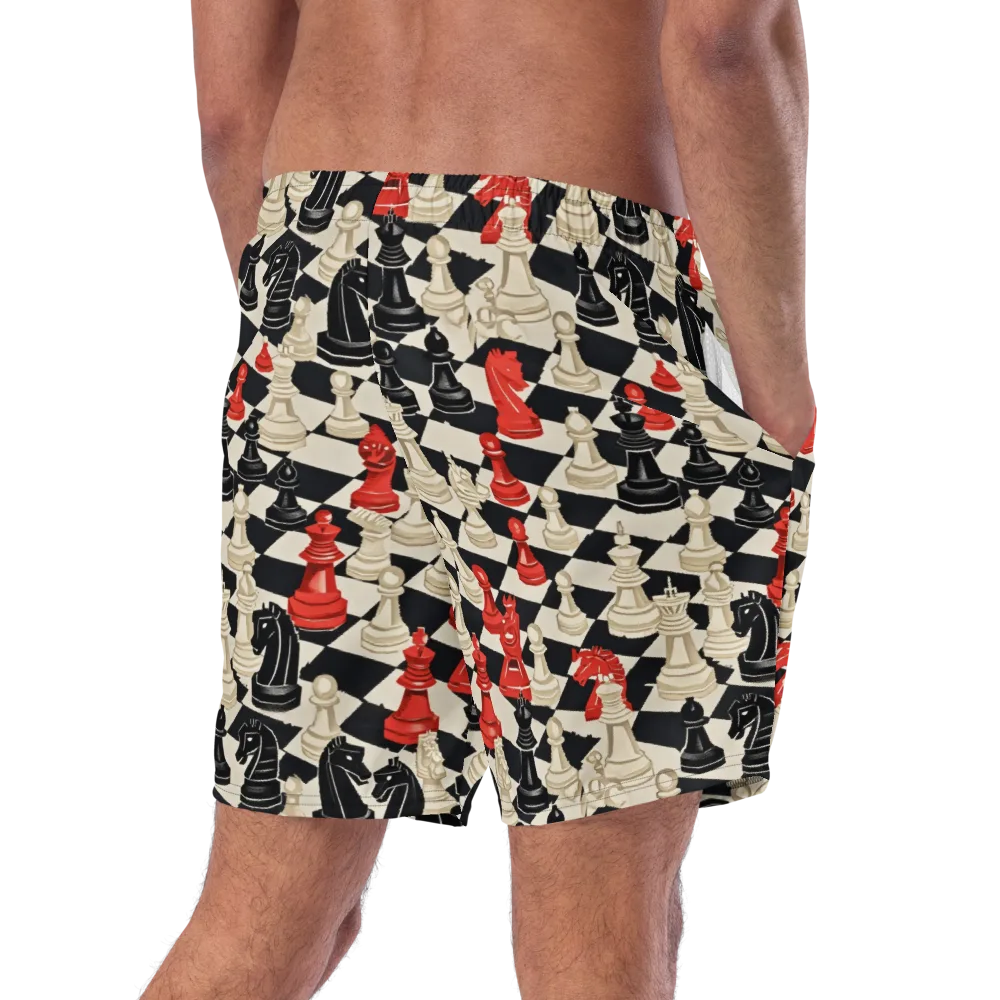 Gambit Rouge on Swim Trunks — Right Back