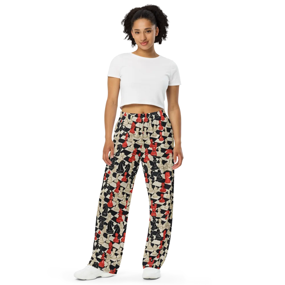 Gambit Rouge on Wide-Leg Pants — Front