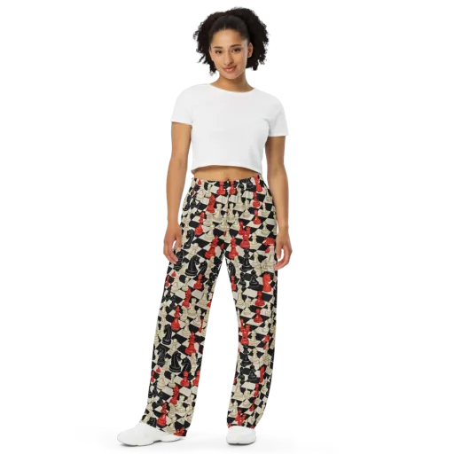 Gambit Rouge on a Wide-Leg Pants