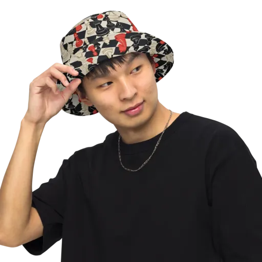 Gambit Rouge on a Reversible Bucket Hat