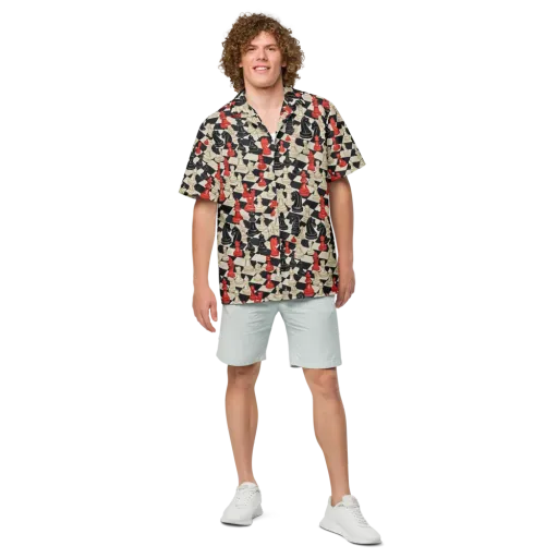 Gambit Rouge on a Button Shirt
