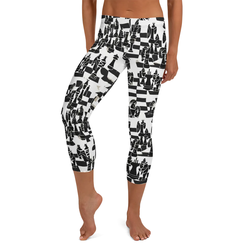 Black Queen on Capri Leggings — Front