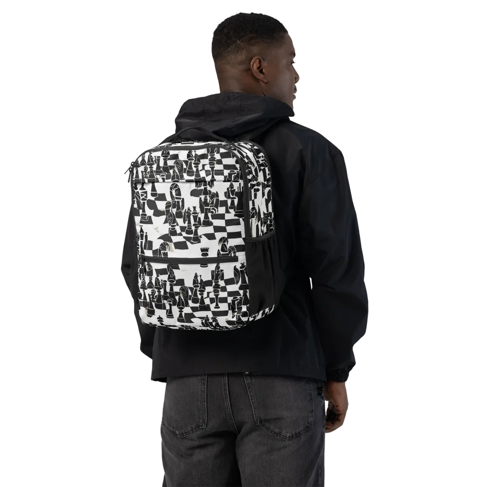 Black Queen on Utility Backpack — Back