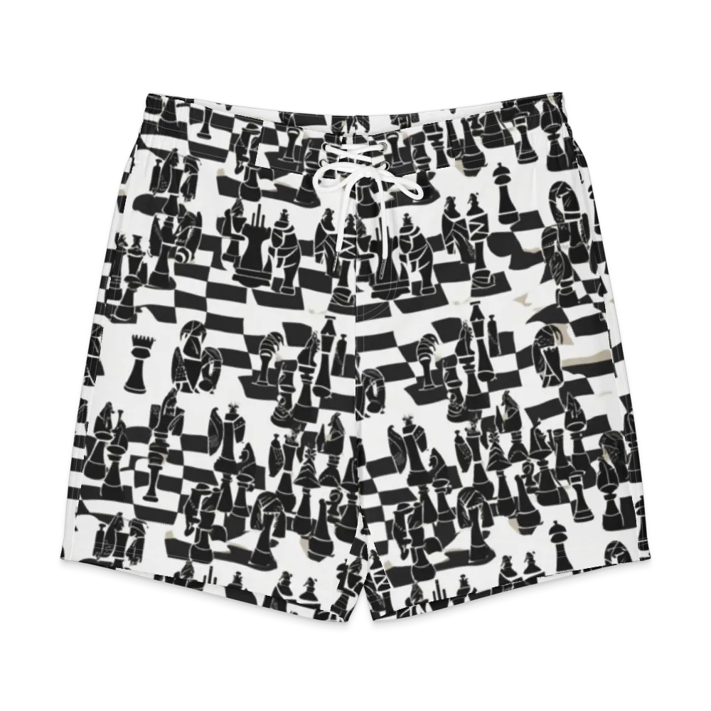 Black Queen on Men's Board Shorts — Front