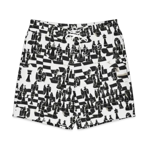 Black Queen on a Men's Board Shorts