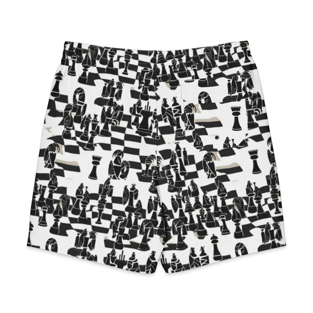 Black Queen on Men's Board Shorts — Back