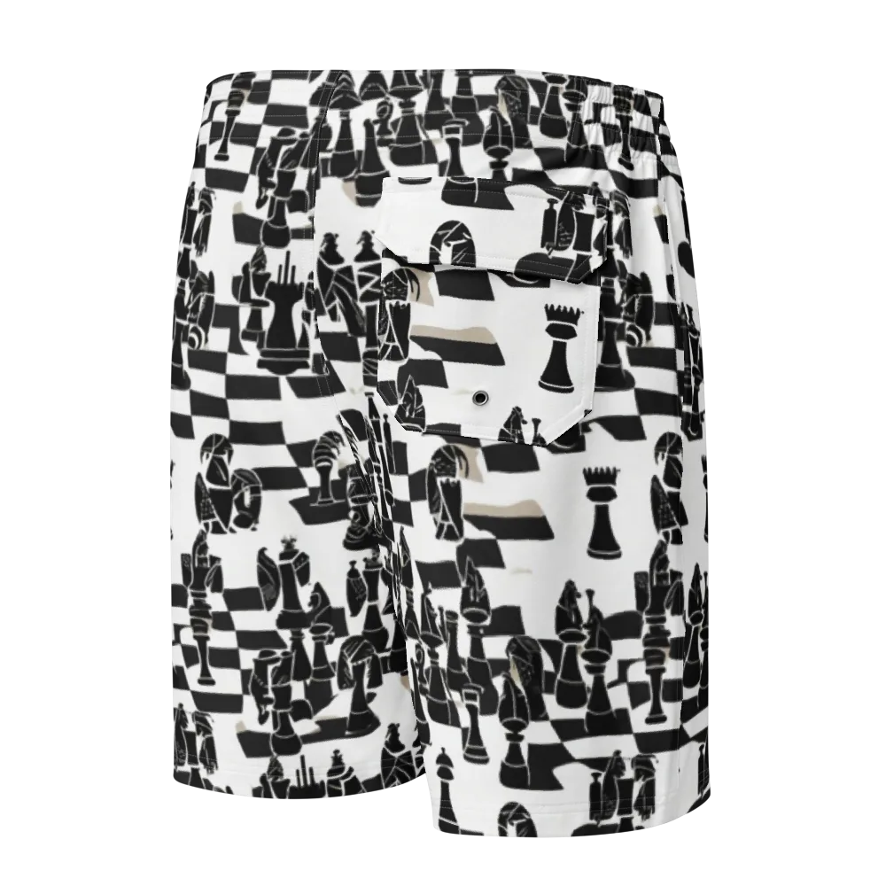 Black Queen on Men's Board Shorts — Back