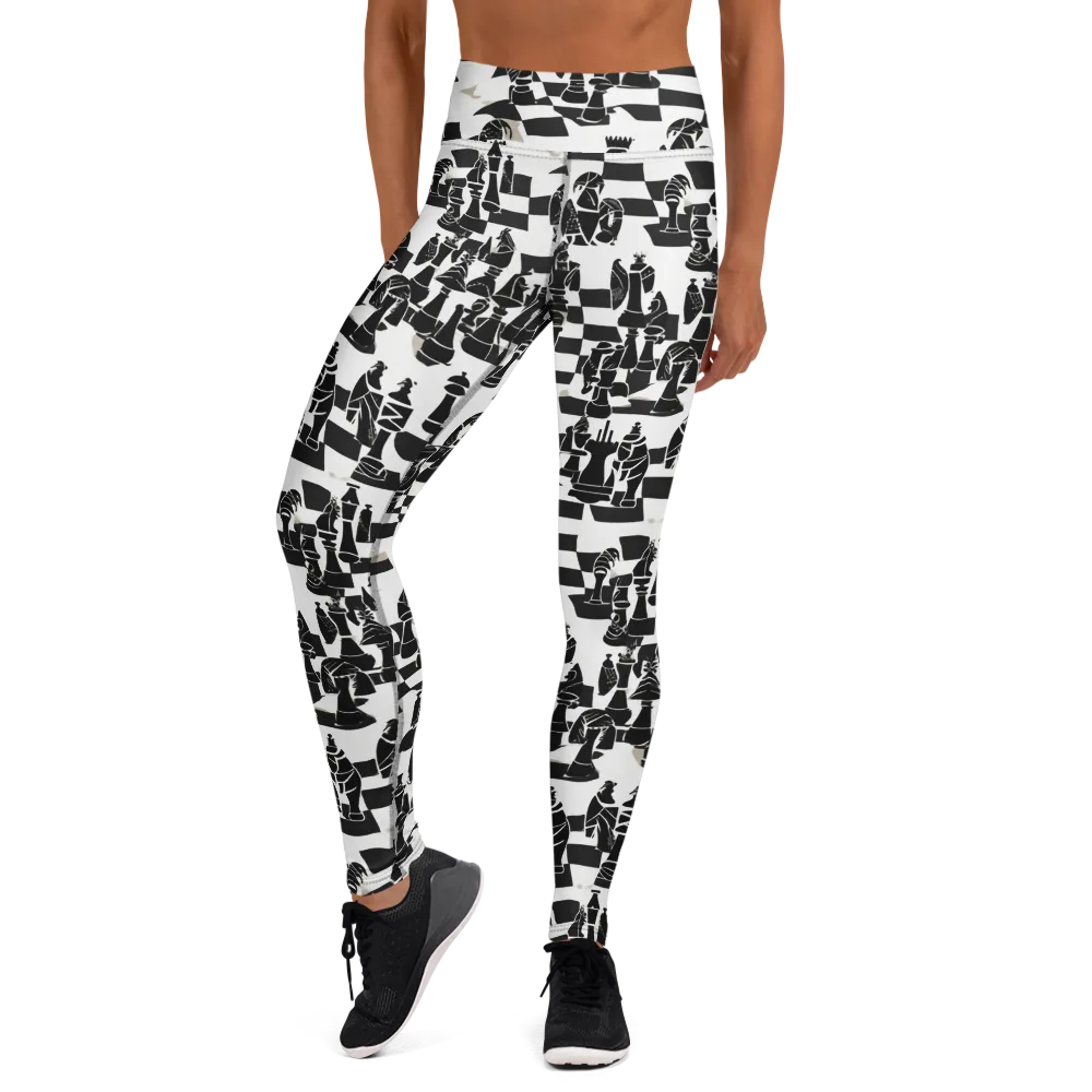 Black Queen on Yoga Leggings — Front